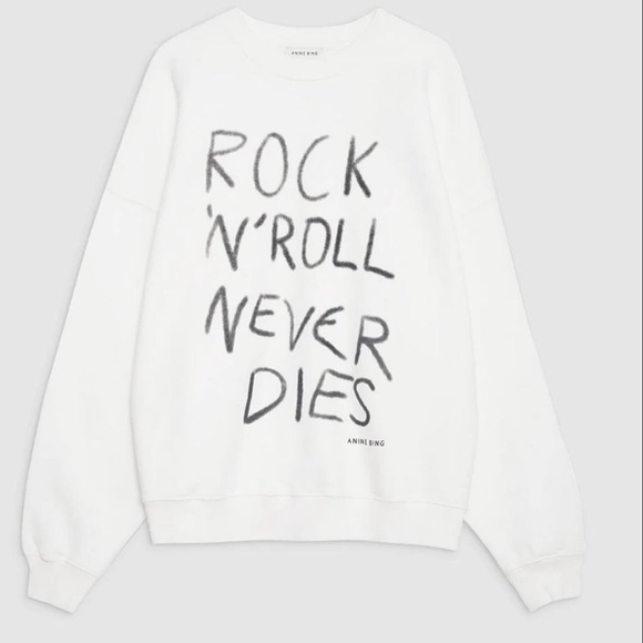 Anine Bing Miles Cotton Graphic Sweatshirt - Picture 3 of 13